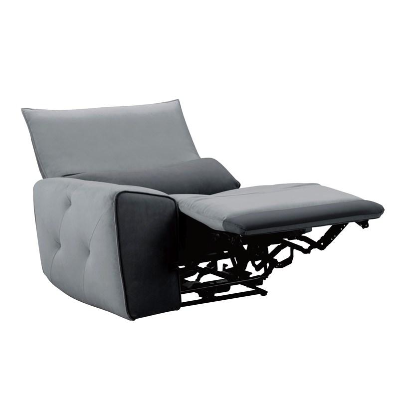 Large Picture of Homelegance Helix 9459GY*5SCPW 5 pc Power Reclining Sectional with Adjustable Headrests