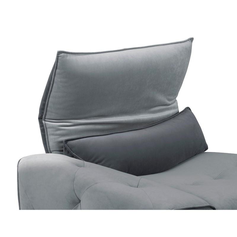 Large Picture of Homelegance Helix 9459GY*5SCPW 5 pc Power Reclining Sectional with Adjustable Headrests