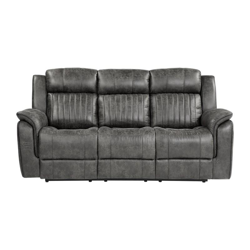 Homelegance Centeroak 9479BRG-3 Double Reclining Sofa