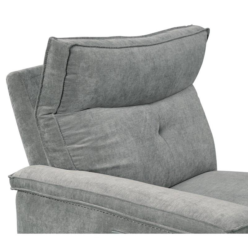 Large Picture of Homelegance Tesoro 9509DG*6LR5R 6 pc Modular Reclining Sectional with Right Chaise