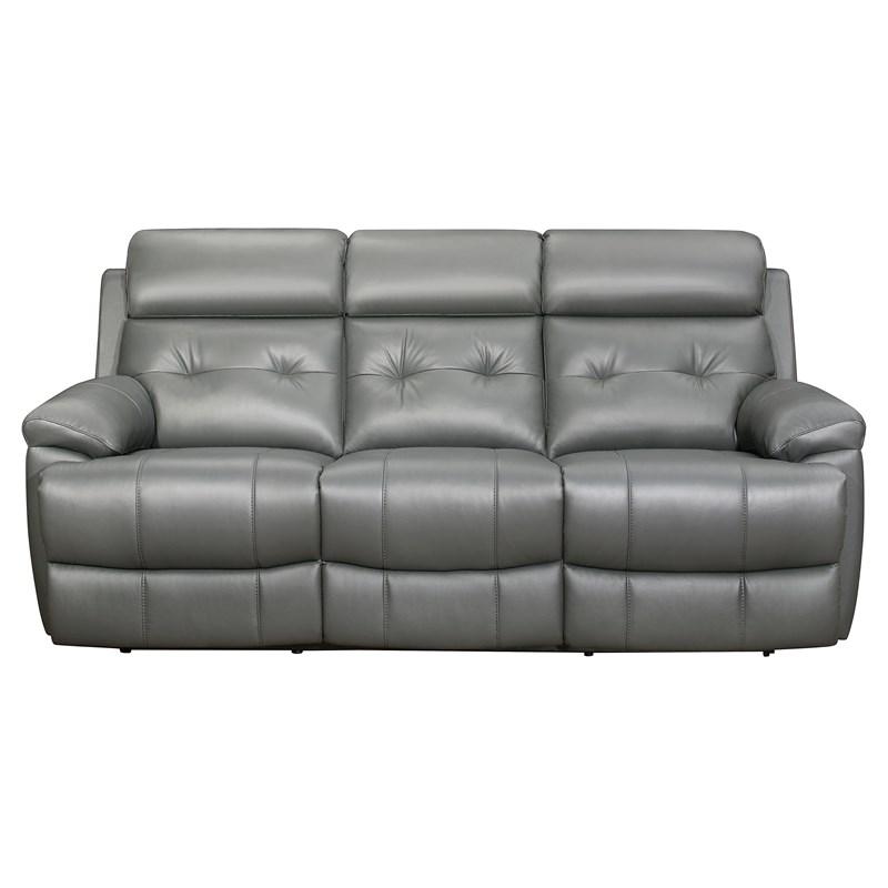 Homelegance Lambent 9529GRY-3 Double Reclining Sofa - Grey