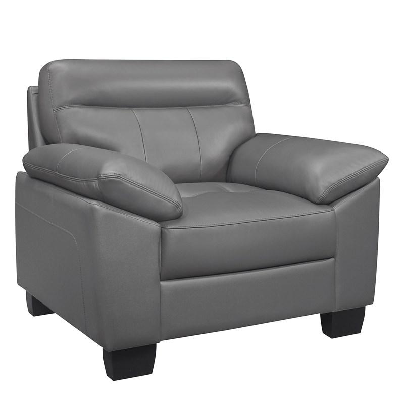 Large Picture of Homelegance Denizen 9537DGY-1 Chair - Dark Grey