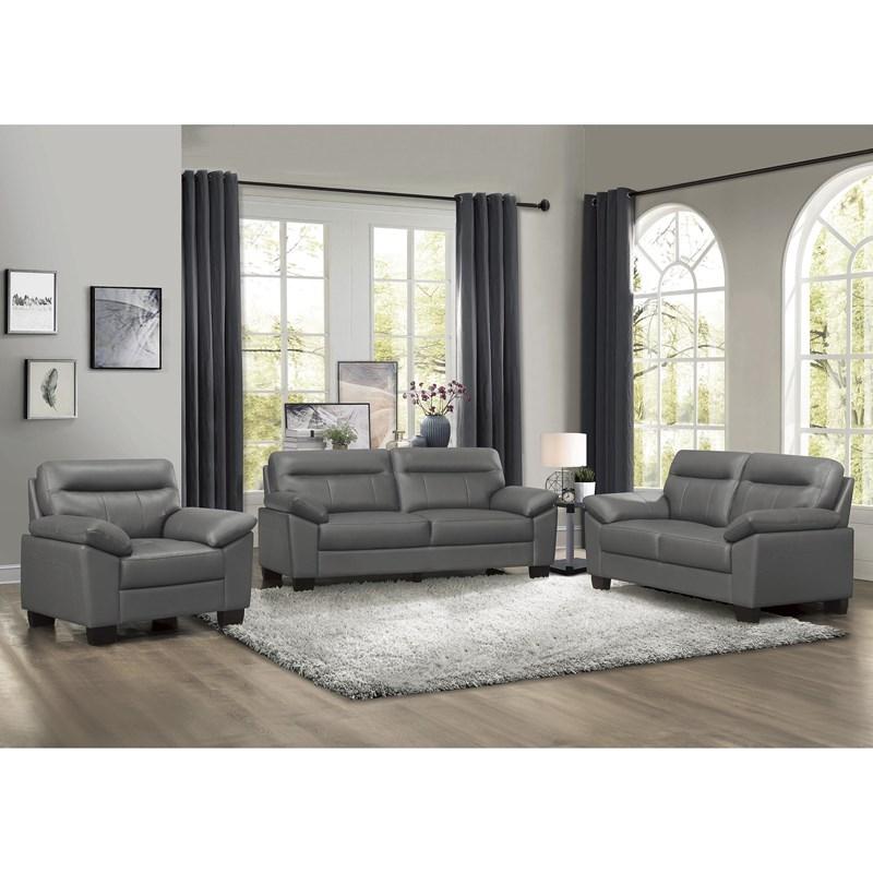 Large Picture of Homelegance Denizen 9537DGY-1 Chair - Dark Grey