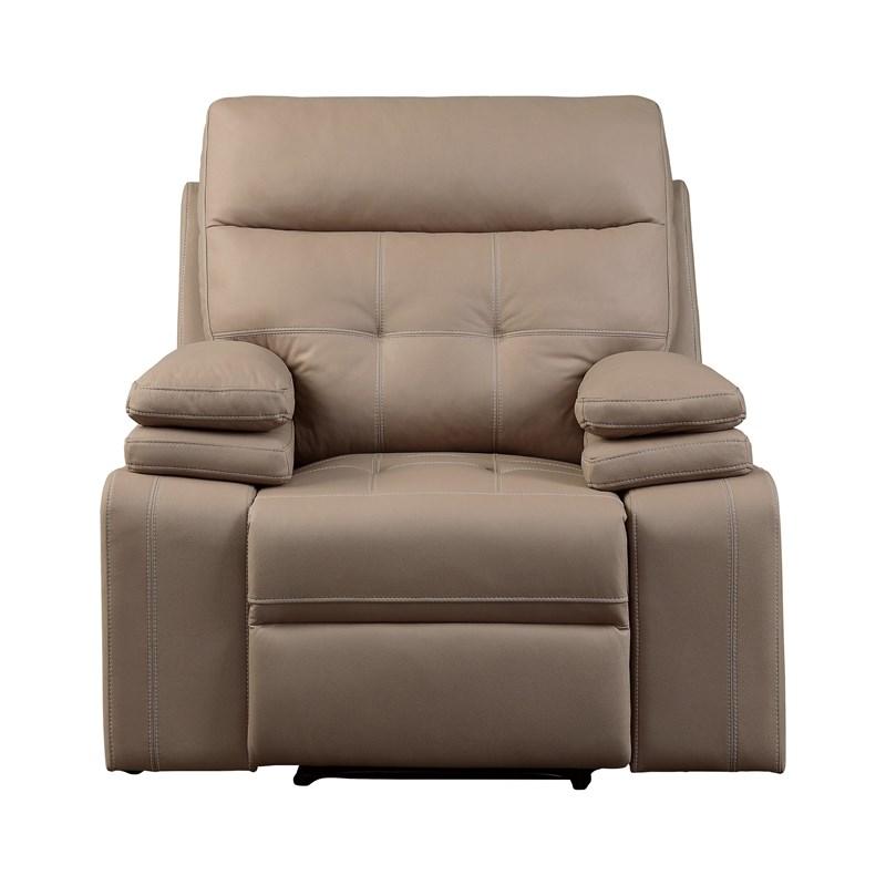 Homelegance Millington 9590BR-1PWH Power Reclining Chair w/ Power Headrest - Brown
