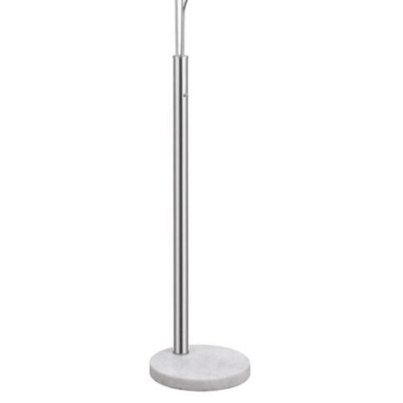 Large Picture of Coaster Furniture Jirou 923238 84-inch Drum Shade Tree Floor Lamp - Satin Nickel