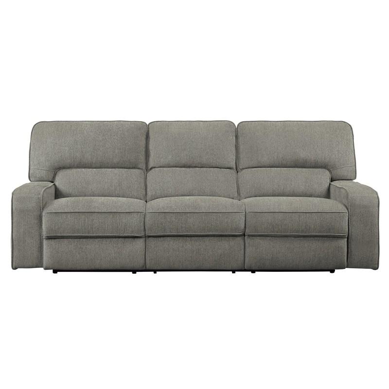 Homelegance Borneo 9849MC-3 Double Reclining Sofa - Mocha