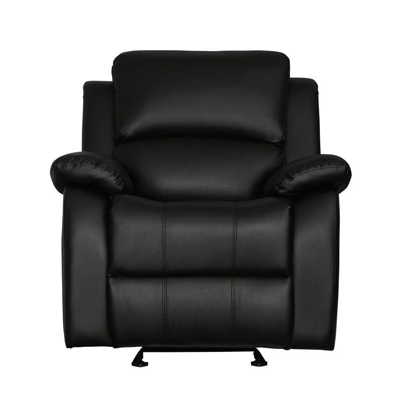 Homelegance Clarkdale 9928BLK-1 Glider Reclining Chair - Black