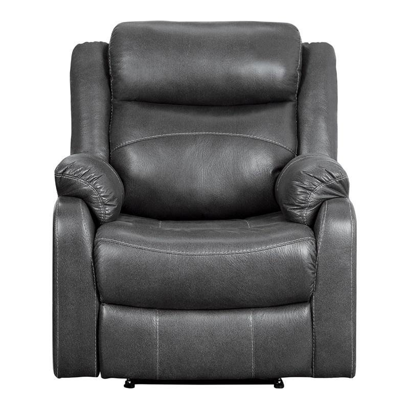 Homelegance Yerba 9990GY-1 Lay Flat Reclining Chair