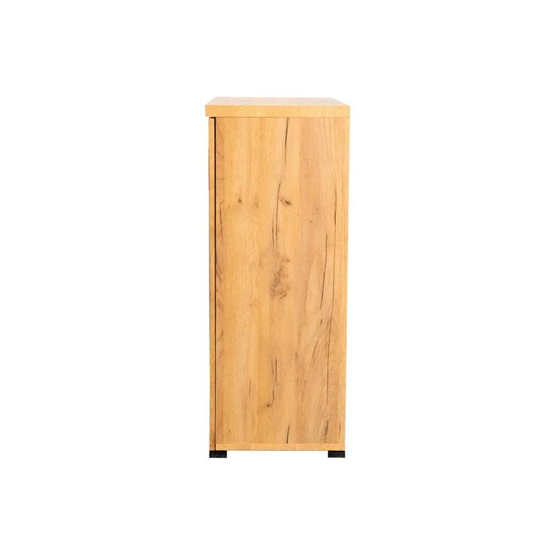Large Picture of Coaster Furniture Bristol 951107 6-shelf Engineered Wood Shoe Cabinet - Golden Oak