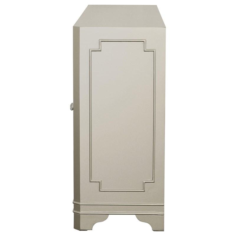 Large Picture of Coaster Furniture Toula 953487 4-door Accent Cabinet - Smoke and Champagne