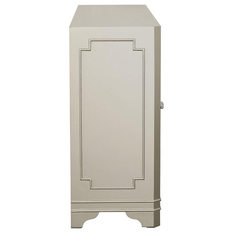 Large Picture of Coaster Furniture Toula 953487 4-door Accent Cabinet - Smoke and Champagne