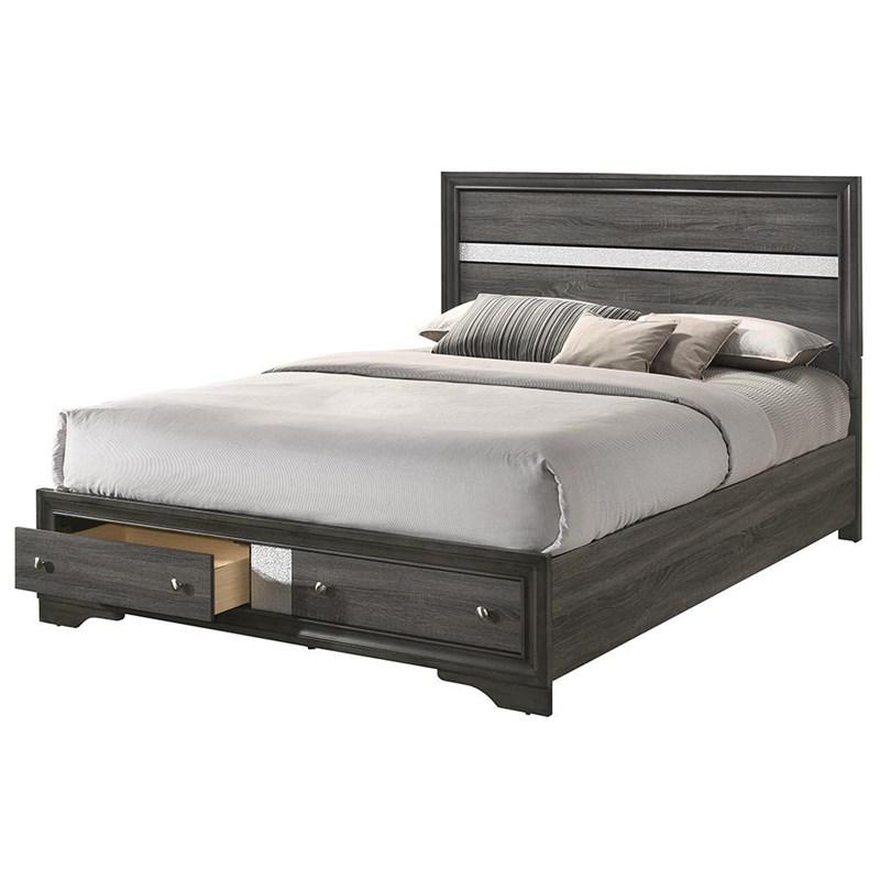 Large Picture of Acme Furniture Naima 25967EK EK Bed with Storage