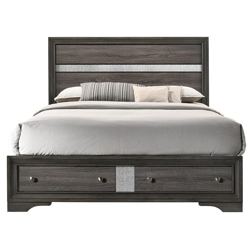 Large Picture of Acme Furniture Naima 25967EK EK Bed with Storage