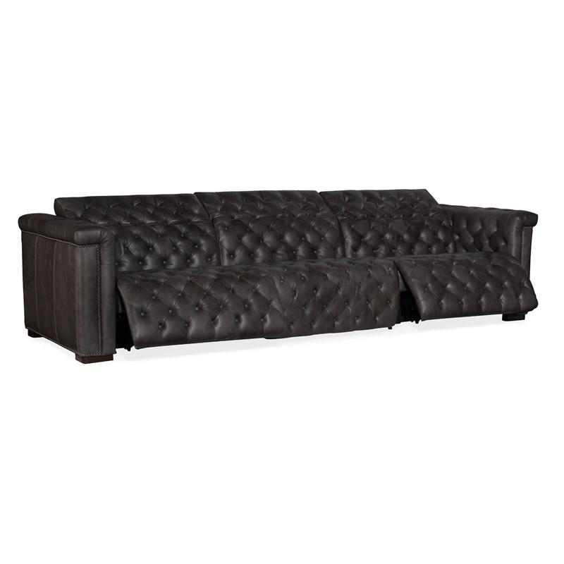 Large Picture of Hooker Furniture SS434-GP3-096 Savion Grandier Power Recliner Sofa with Power Headrest