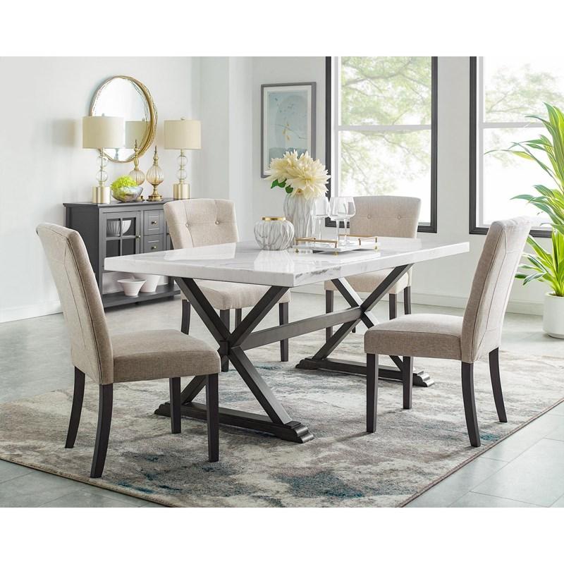 Large Picture of Elements International Lexi CLX100DT Dining Table