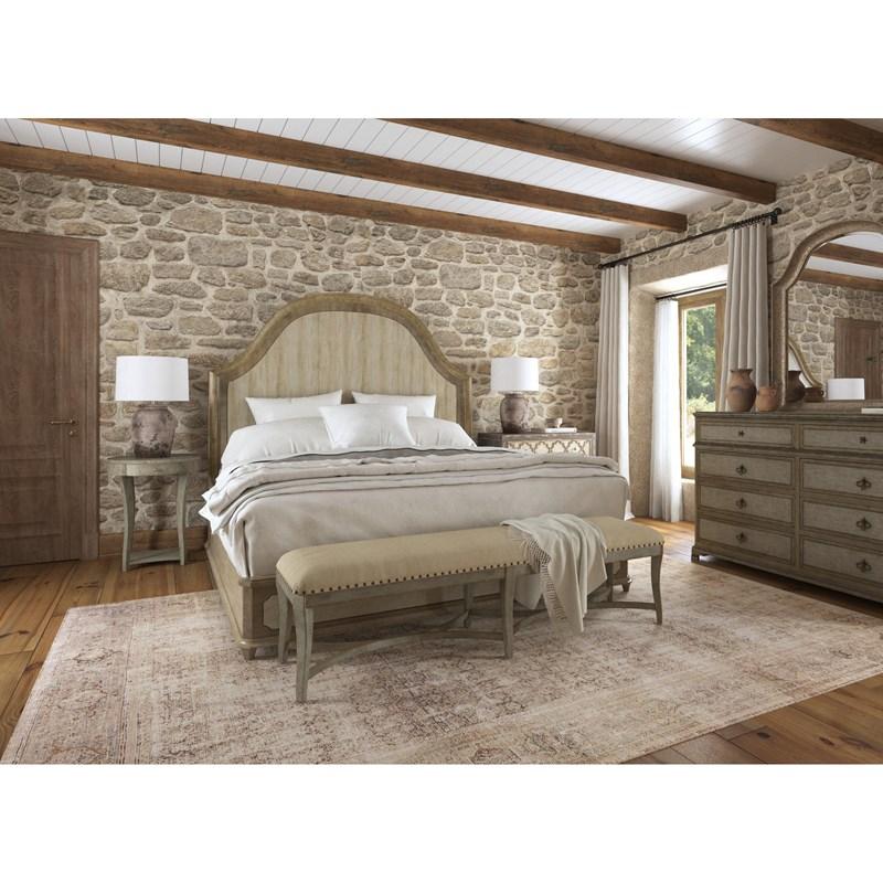 Large Picture of Hooker Furniture 6025-90266-83 Alfresco Lauro King Panel Bed with Metal