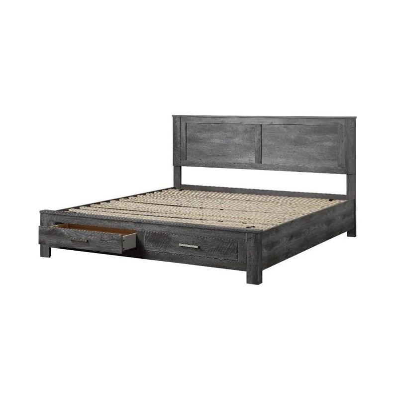 Large Picture of Acme Furniture Vidalia 27327EK EK Bed with Storage