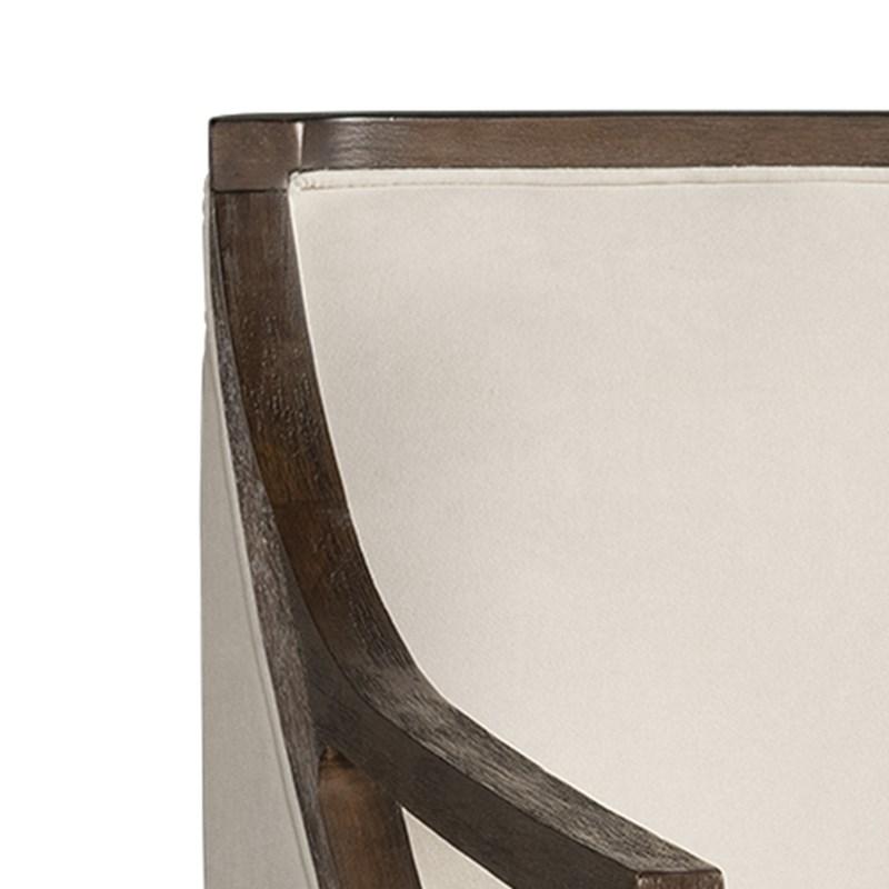 Large Picture of Elements International Hopkins UHK525101E Accent Chair - Natural/Espresso