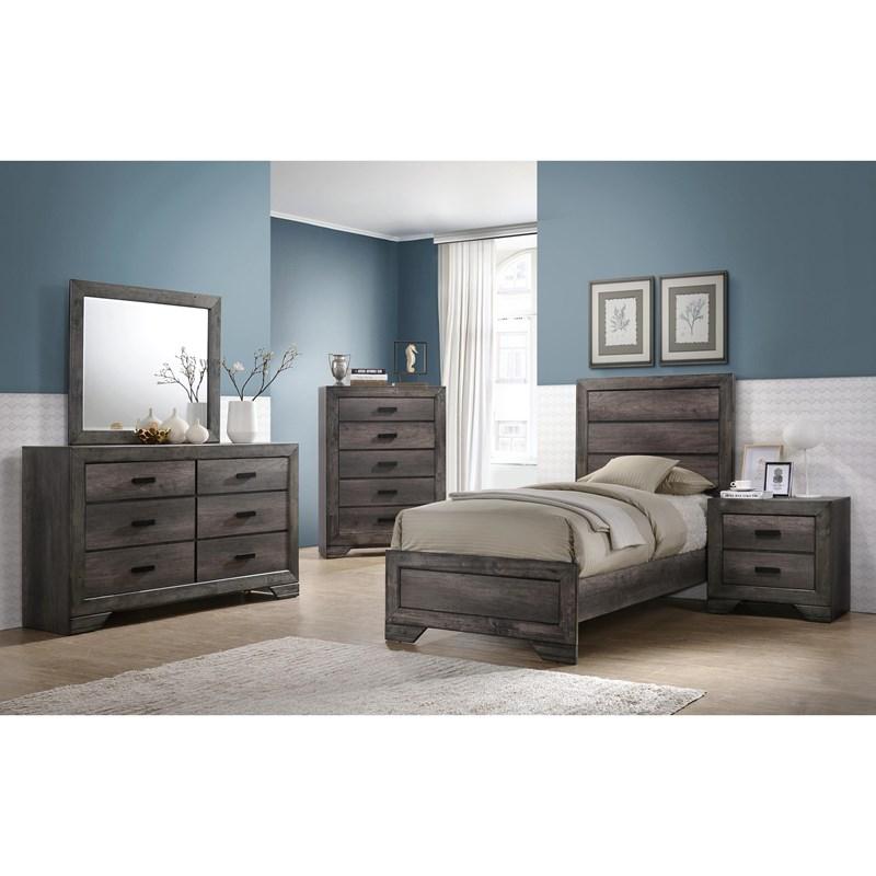 Large Picture of Elements International Nathan NH100FB Youth Full Panel Bed