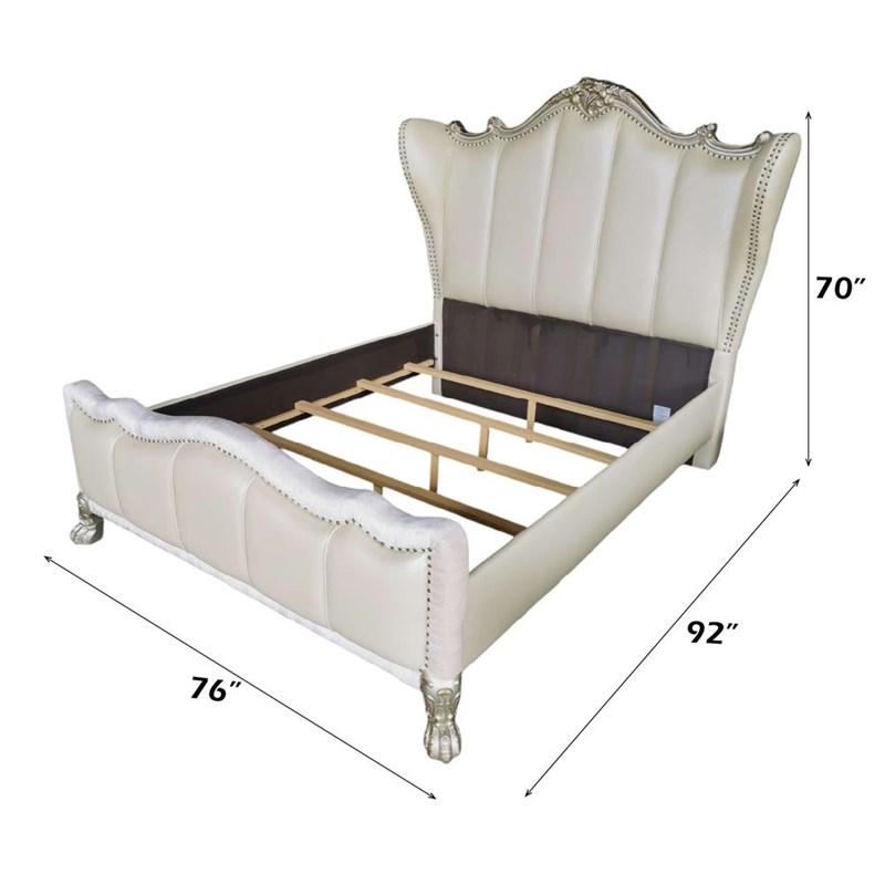 Large Picture of Acme Furniture Dresden II 27820Q Queen Bed