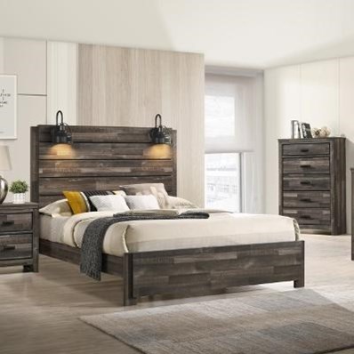 Crown Mark Carter B6800-F-BED Full Panel Bed in One Box