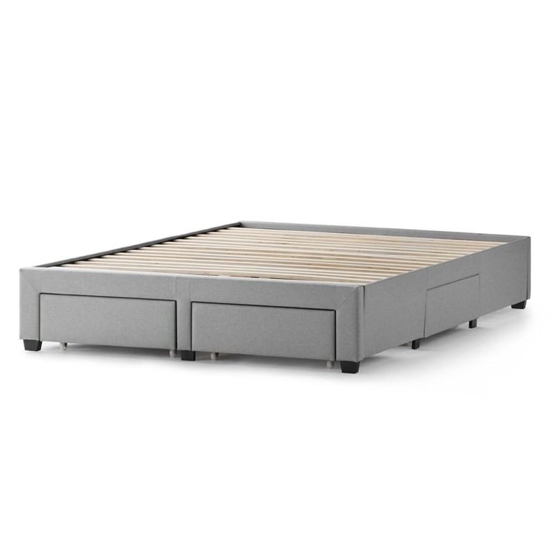Large Picture of Malouf Watson Platform Bed Base - Oat (Full)