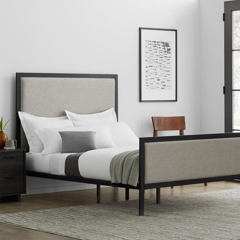 Large Picture of Malouf Clarke Designer Bed - Spruce (Queen)