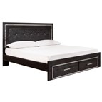 Signature Design by Ashley Kaydell B1420B7 King Upholstered Panel Bed with Storage