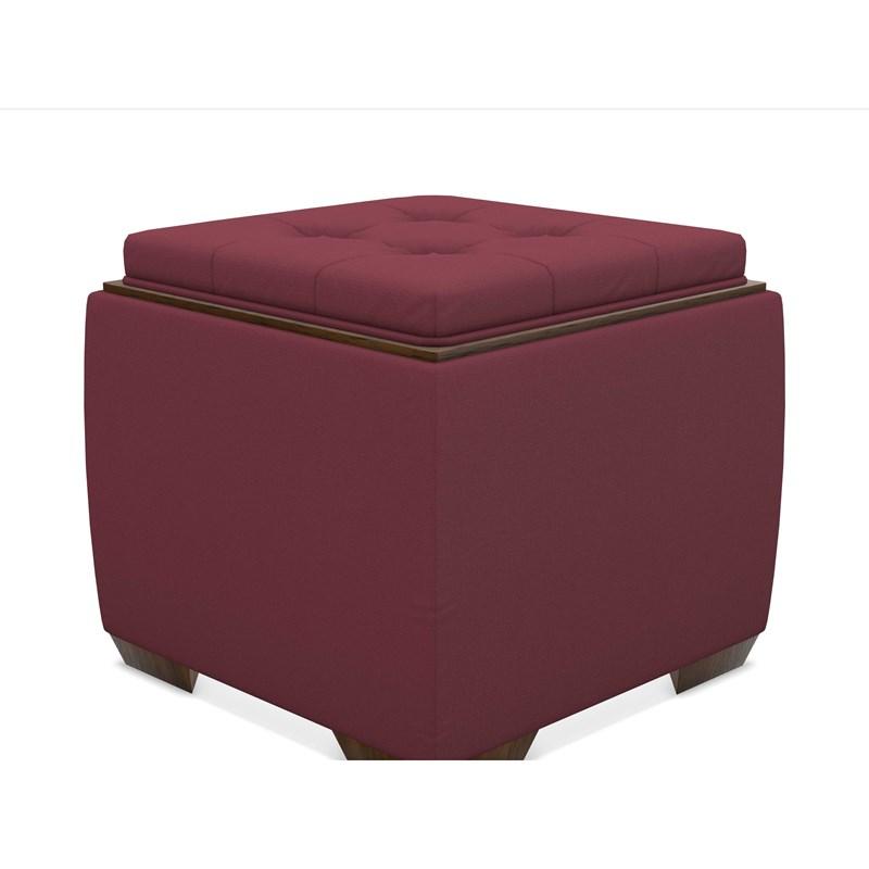 Large Picture of La-Z-Boy Leo Ottoman - Burgundy