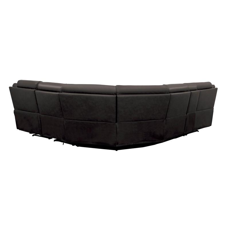 Large Picture of Homelegance Amite 8229DG*6PW 6 pc Modular Power Reclining Sectional
