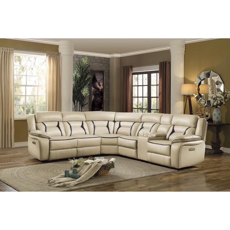 Large Picture of Homelegance Amite 8229*6PW 6 pc Modular Power Reclining Sectional