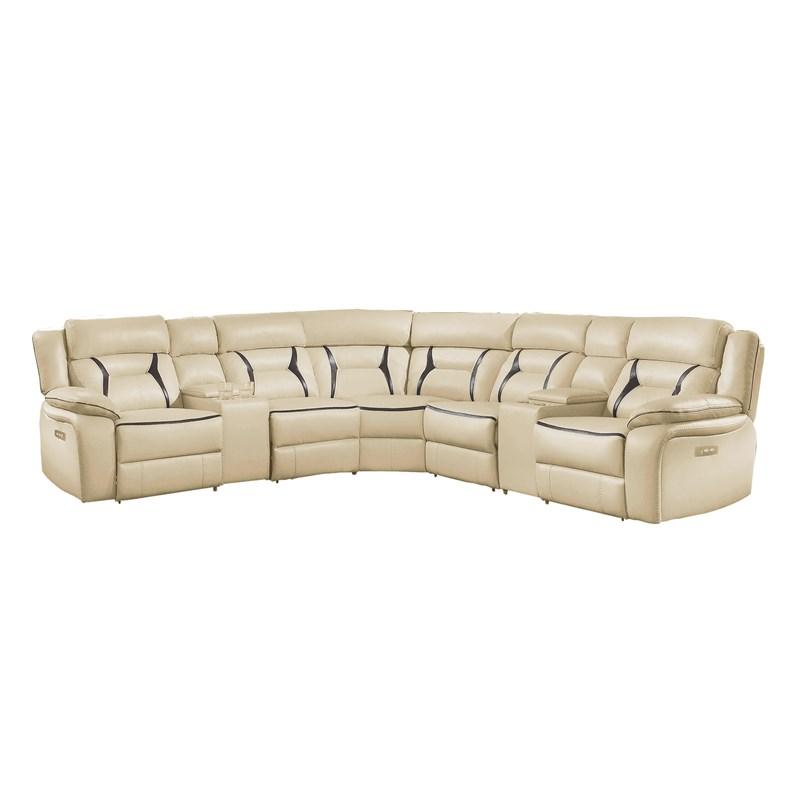 Homelegance Amite 8229*7PW 7 pc Modular Power Reclining Sectional