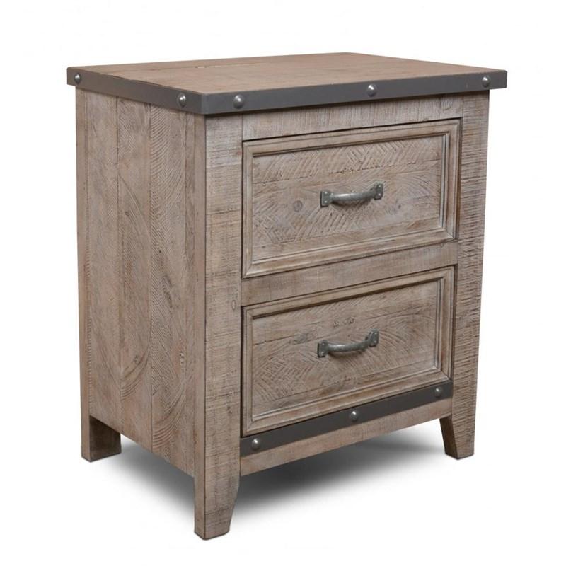 Horizon Home Furniture Urban Rustic H4365-350-GRY Nightstand - Grey