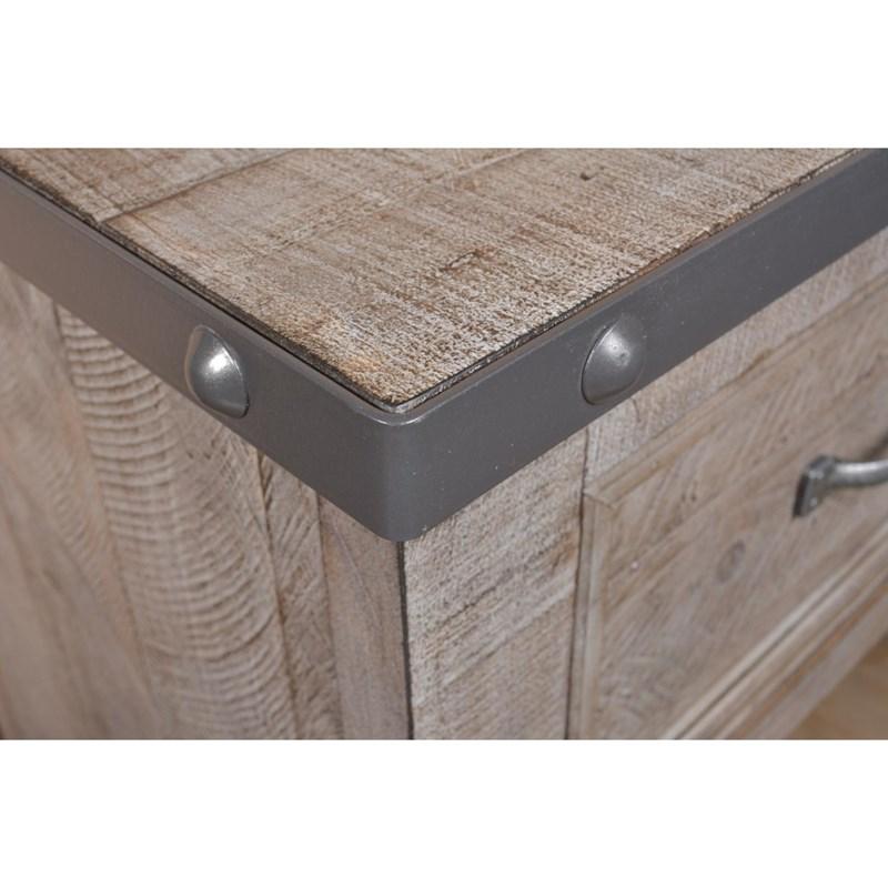 Large Picture of Horizon Home Furniture Urban Rustic H4365-350-GRY Nightstand - Grey