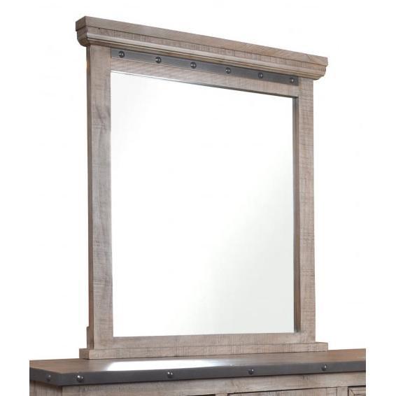 Horizon Home Furniture Urban Rustic H4365-320-GRY Dresser Mirror - Grey