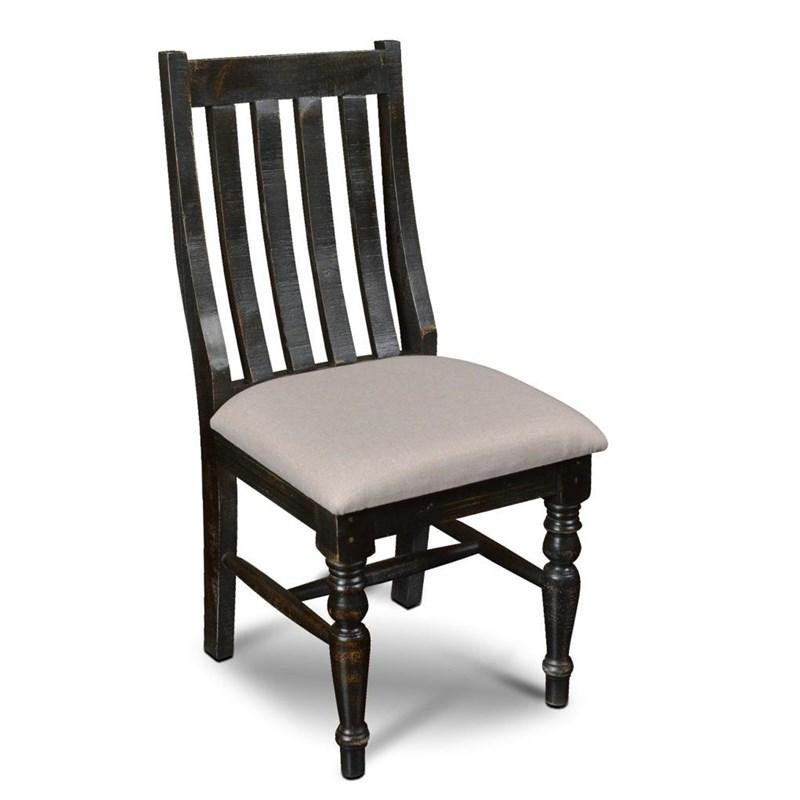 Horizon Home Furniture Old World Verona H8050-018-BLK Slat Back Dining Chair