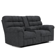 Signature Design by Ashley Wilhurst 5540394 Double Reclining Loveseat with Console (Loveseats - Reclining)