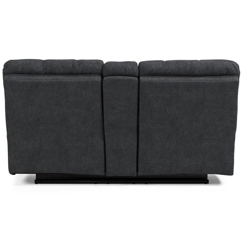 Large Picture of Signature Design by Ashley Wilhurst 5540394 Double Reclining Loveseat with Console