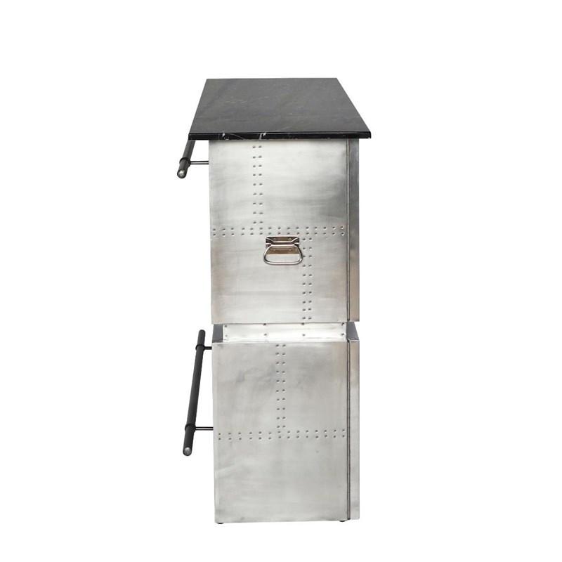 Large Picture of Acme Furniture Brancaster 70450 Bar Table with Marble Top