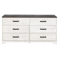 Signature Design by Ashley Shawburn EB4121-131 Six Drawer Dresser (Dressers - 6 Drawers)