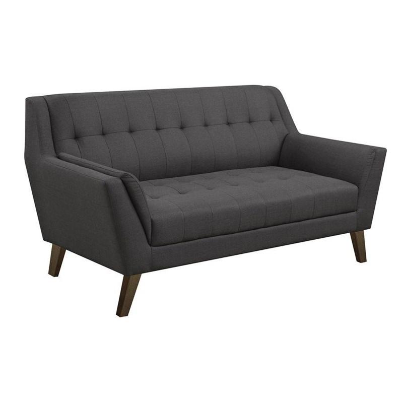 Emerald Home Furnishings Binetti U3216-01-03A Loveseat - Charcoal