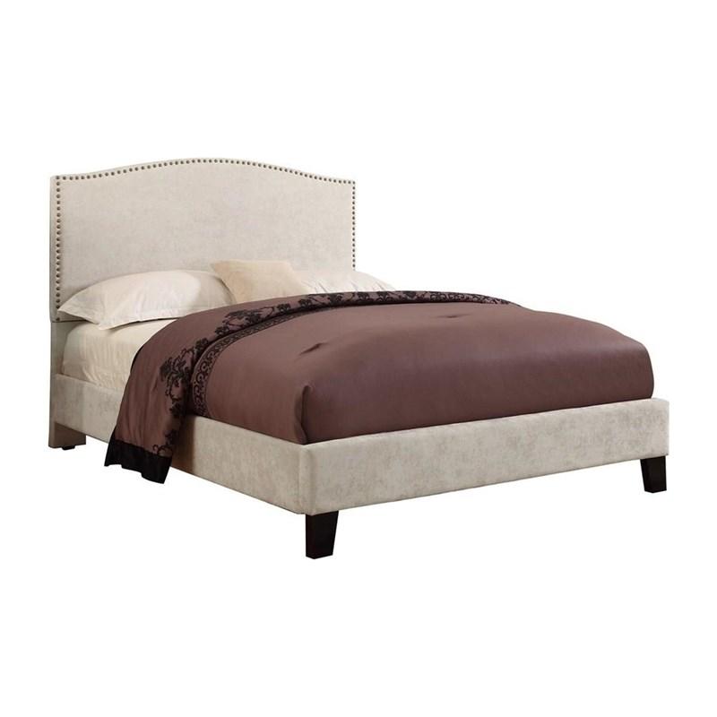 Emerald Home Furnishings Colton B126-10HBFBR-09 Queen Platform Bed - Beige