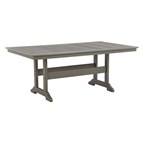 Signature Design by Ashley Visola P802-625 Rectangular Dining Table with Umbrella Option
