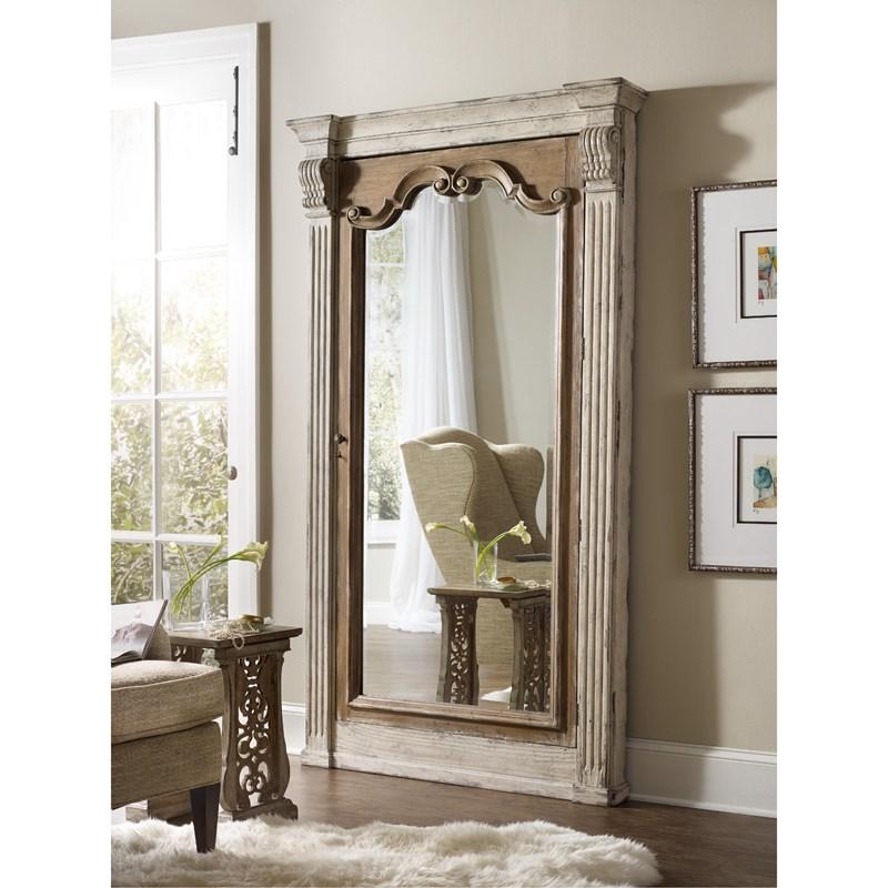 Large Picture of Hooker Furniture 5351-50003 Chatelet Floor Mirror withJewelry Armoire Storage