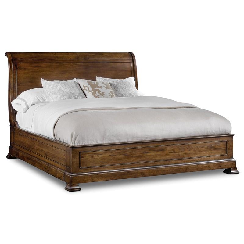 Hooker Furniture 5447-90466B Archivist King Sleigh Bed withLow Footboard