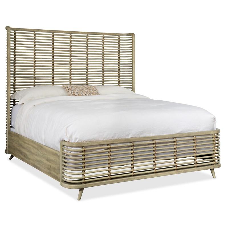 Hooker Furniture 6015-90266-80 Surfrider King Rattan Bed