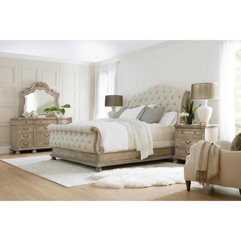 Large Picture of Hooker Furniture 5878-90560-80 Castella California King Tufted Bed