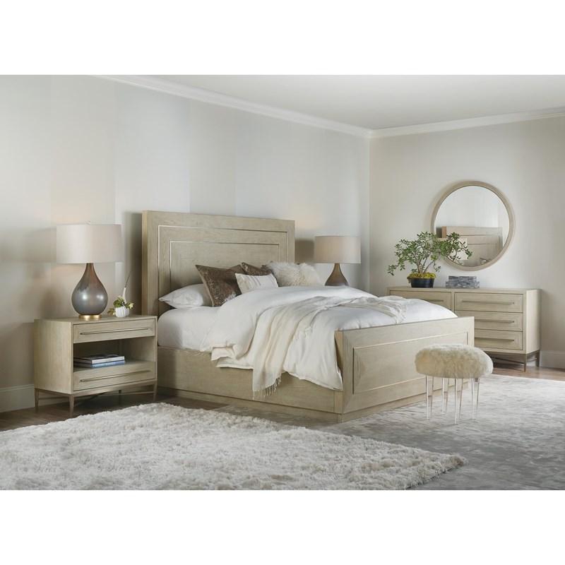 Large Picture of Hooker Furniture 6120-90260-80 Cascade California King Panel Bed