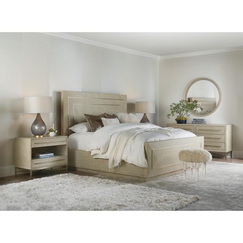 Large Picture of Hooker Furniture 6120-90266-80 Cascade King Panel Bed