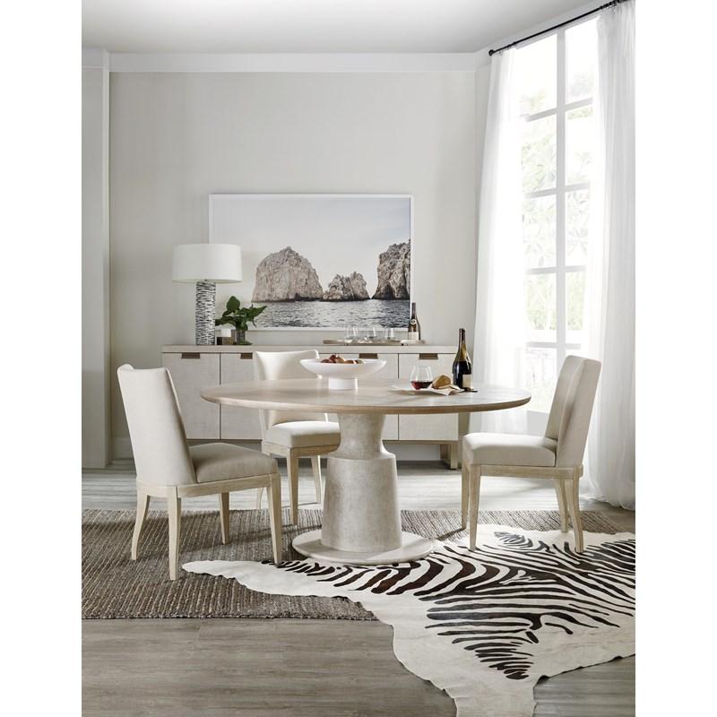 Large Picture of Hooker Furniture 6120-75203-80 Cascade Pedestal Dining Table